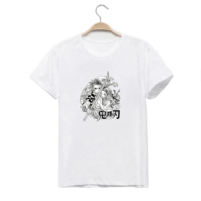 Футболка LUSLOS женская с изображением японского аниме топ графическим принтом