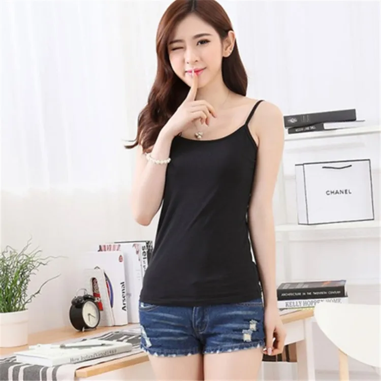 Нешаровая Модальная маленькая жилетка на подтяжках женская черная эластичная