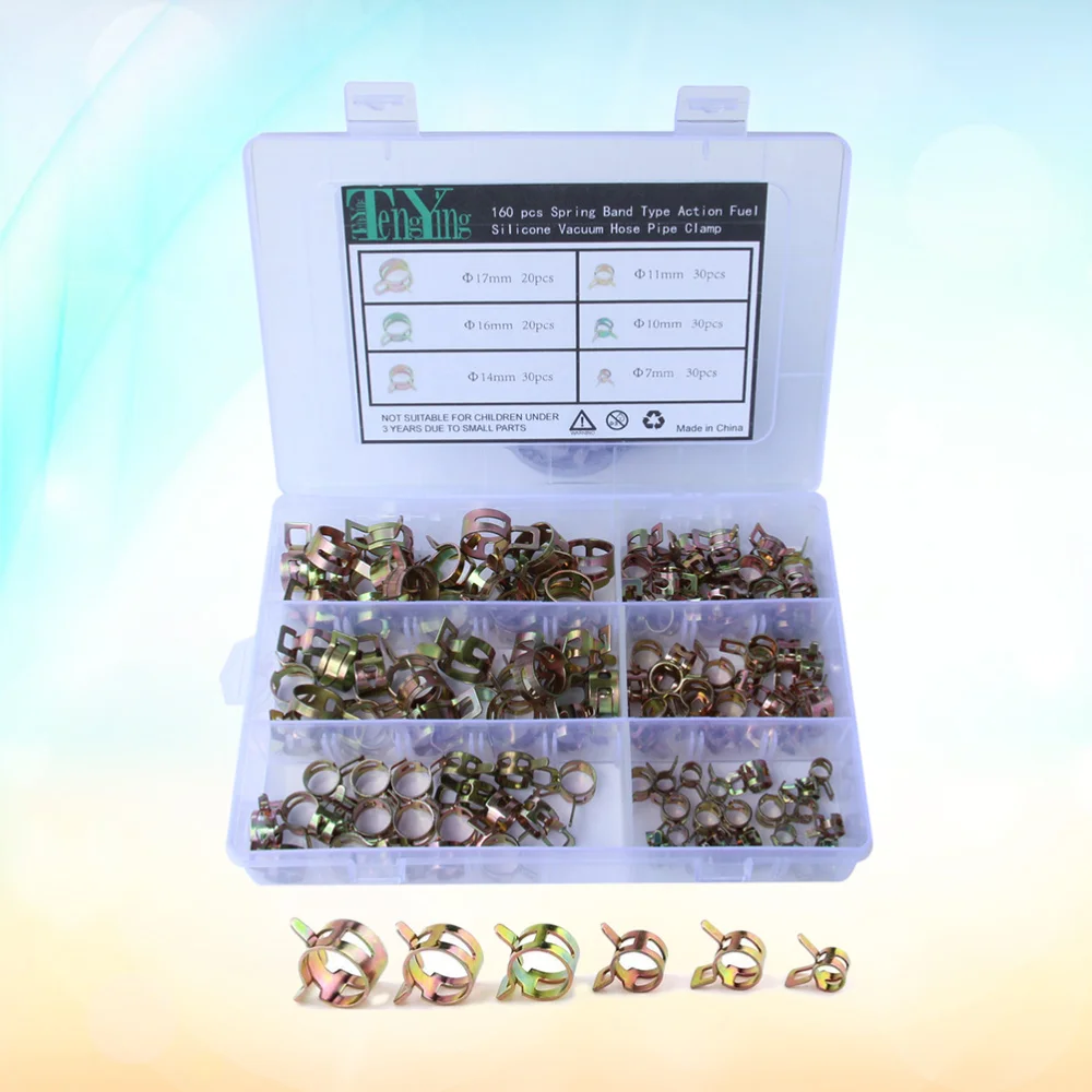 160 шт. зажим для шланга трубы низкого давления водопроводки механического