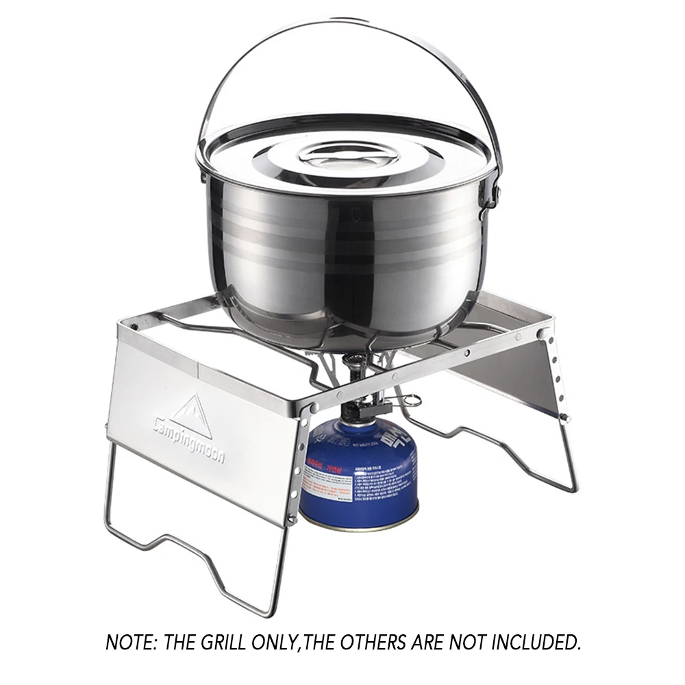 Портативный складной гриль для барбекю на открытом воздухе из нержавеющей стали