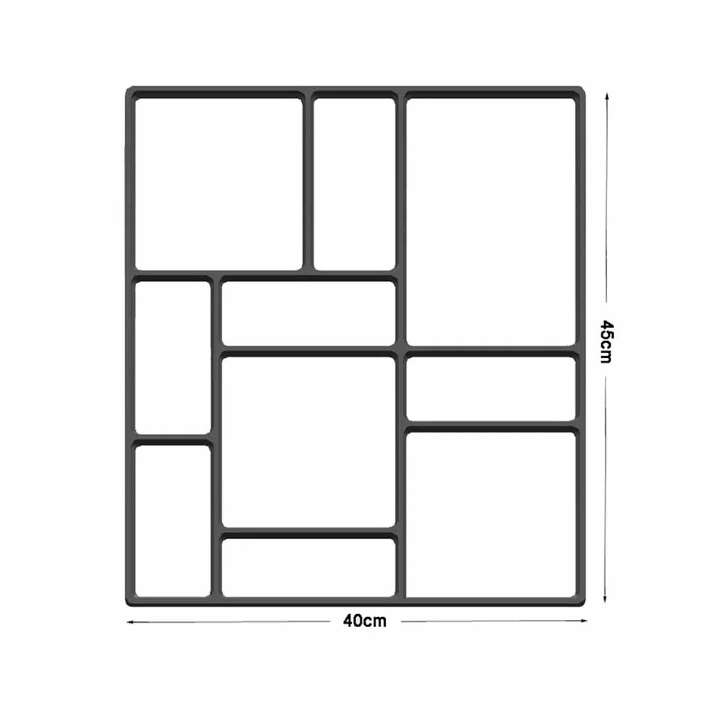 10 сеток многоразовая форма для бетонного покрытия пеших прогулок каменных