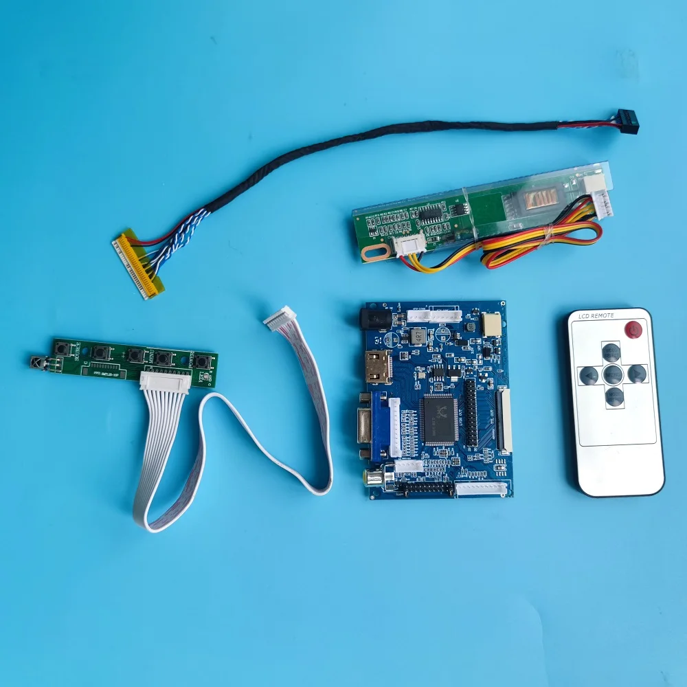 kit Work for LP154WX4 TL Controller Board SCREEN  HDMI-compatible VGA 1280*800 driver panel monitor 2AV DIY LCD remote AV 15.4"