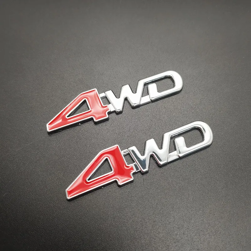 2 шт. Автомобильный задний боковой металлический 4x4 RC автомобиль 4WD Наклейка 3D