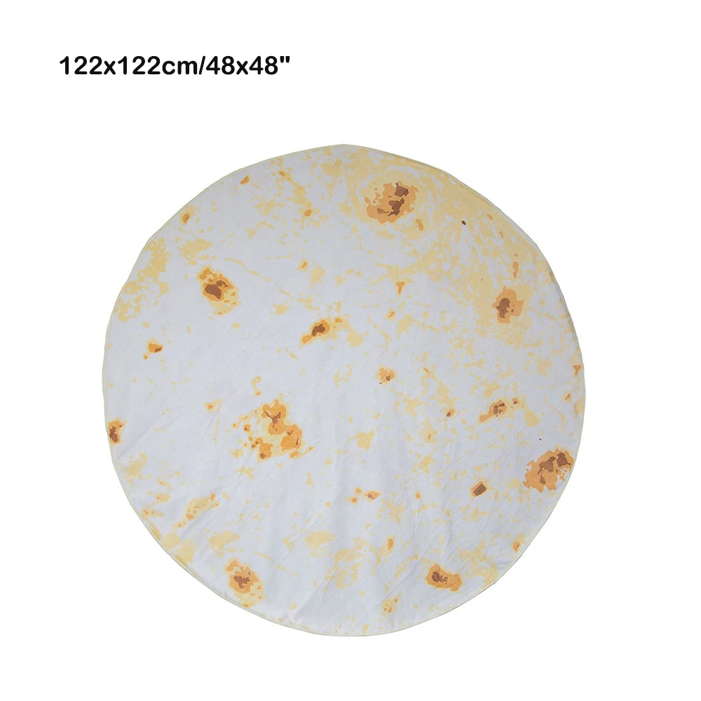 Фактура Tortilla мягкий флисовый плед с принтом Tortilla de Harina Burrito одеяло круглый диван офисные одеяла Забавный подарок
