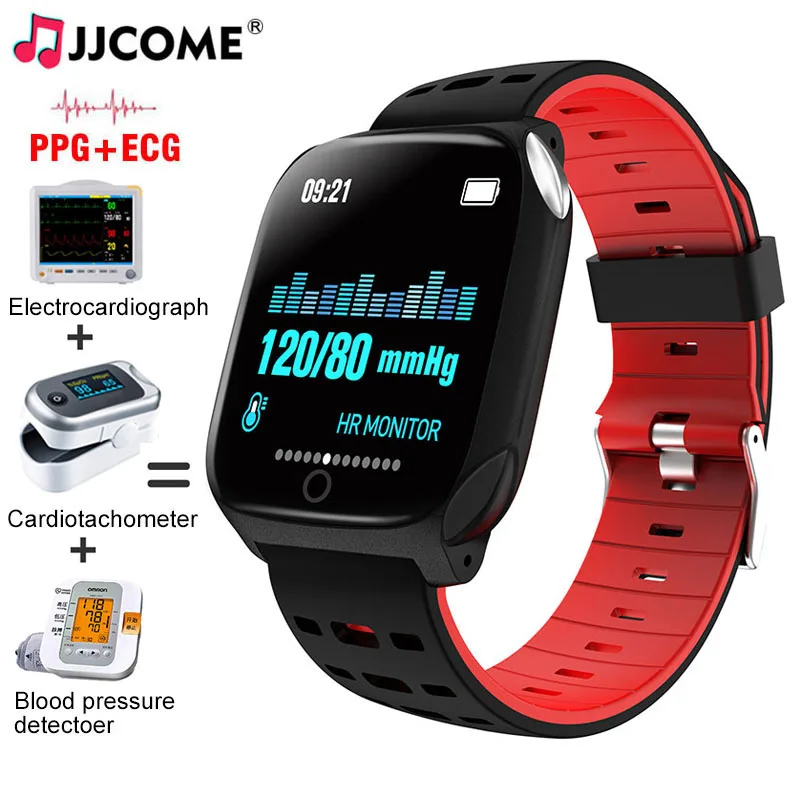 Часы Смарт браслет ЭКГ PPG мониторинг Спорта Сна Фитнес трекер Smartband Монитор