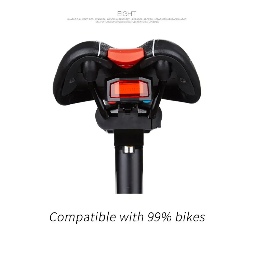 A6 bicycle taillights USB charging mountain bike lights wireless intelligent remote control burglar alarm speakers 50A17 | Спорт и