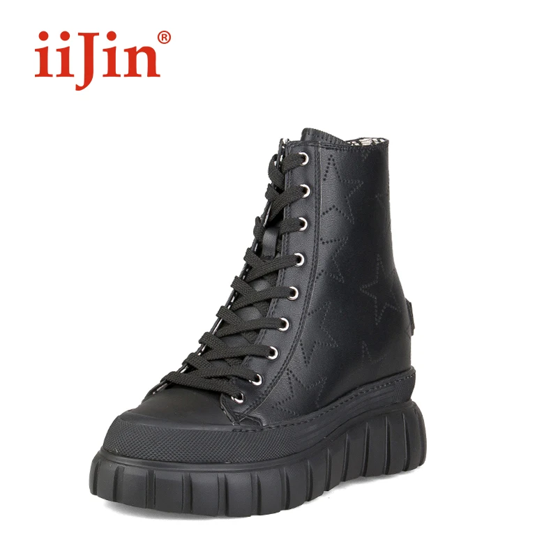 comprar Oficial Primavera 2021 Moda High-top Aumento De Sola Grossa Leve Sapatos Casuais Feminino Tênis Zapatillas De Deporte