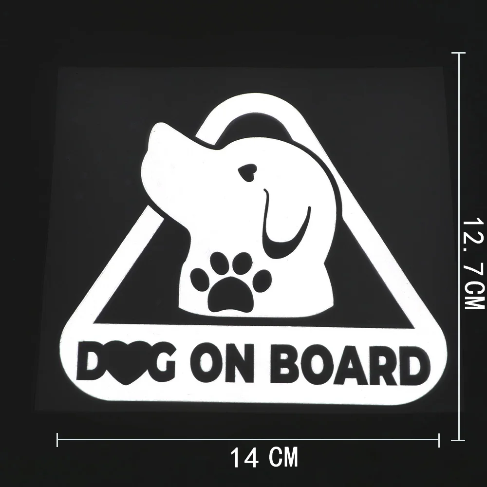 

Собака на борту наклейка автомобиль грузовик бампер автомобиль наклейка виниловое украшение 12,7 см * 14 см