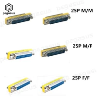 all metal 2 row 25 pin db25 male to malefemale to femalemale to female parallel adapter