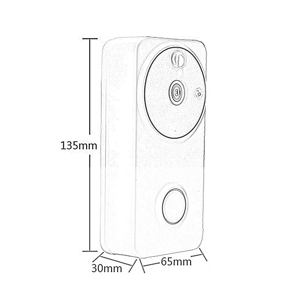 

Newest WF04 Smart Video Doorbell Wi-Fi Infrared Night Vision Wireless Voice Connection Doorbell Home Electronic Cat Eye