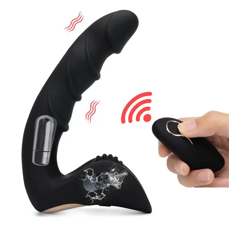 Handheld Rechargeable Electric Massager with Remote Control Waterproof Cordless Vibrating Stimulator Plug 10 Vibration Mode |