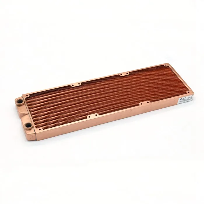 360mm Copper Color Холодный мир 120 мм 240 мм 360 мм медный тонкий радиатор водяного охлаждения теплообменник толщиной 24 мм для вентилятора 12 см - Цвет лезвия: 360mm Copper Color