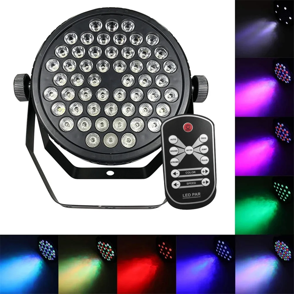 Светодиодный ультрафиолетовый светильник RGBW 54x1 Вт для дискотеки 8 каналов DMX 512
