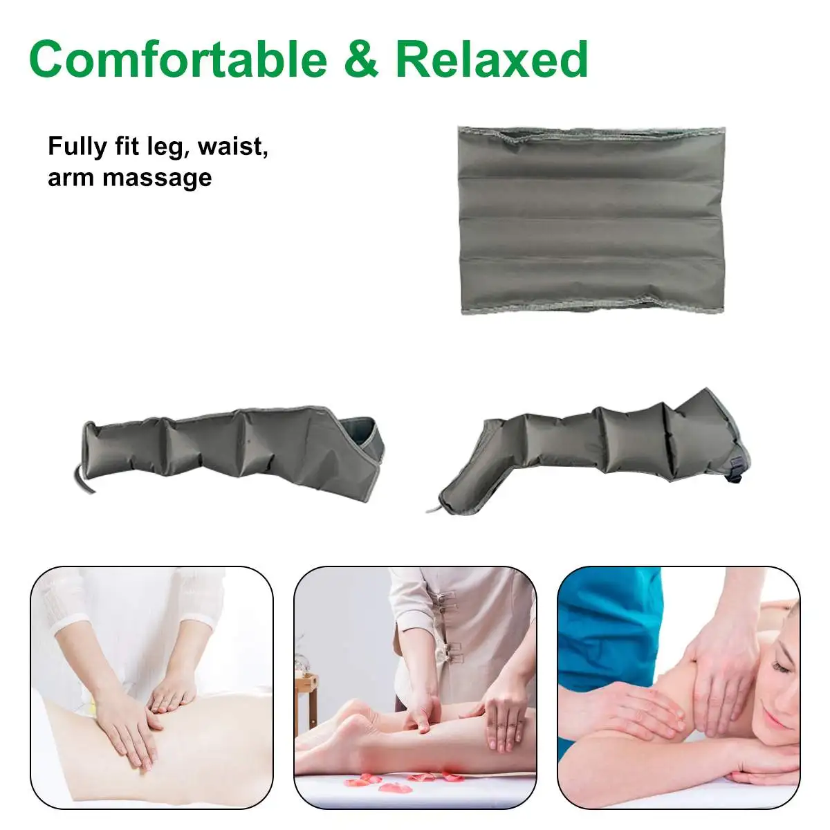 Массажер компрессионный для ног устройство с 4 пневматическими камерами