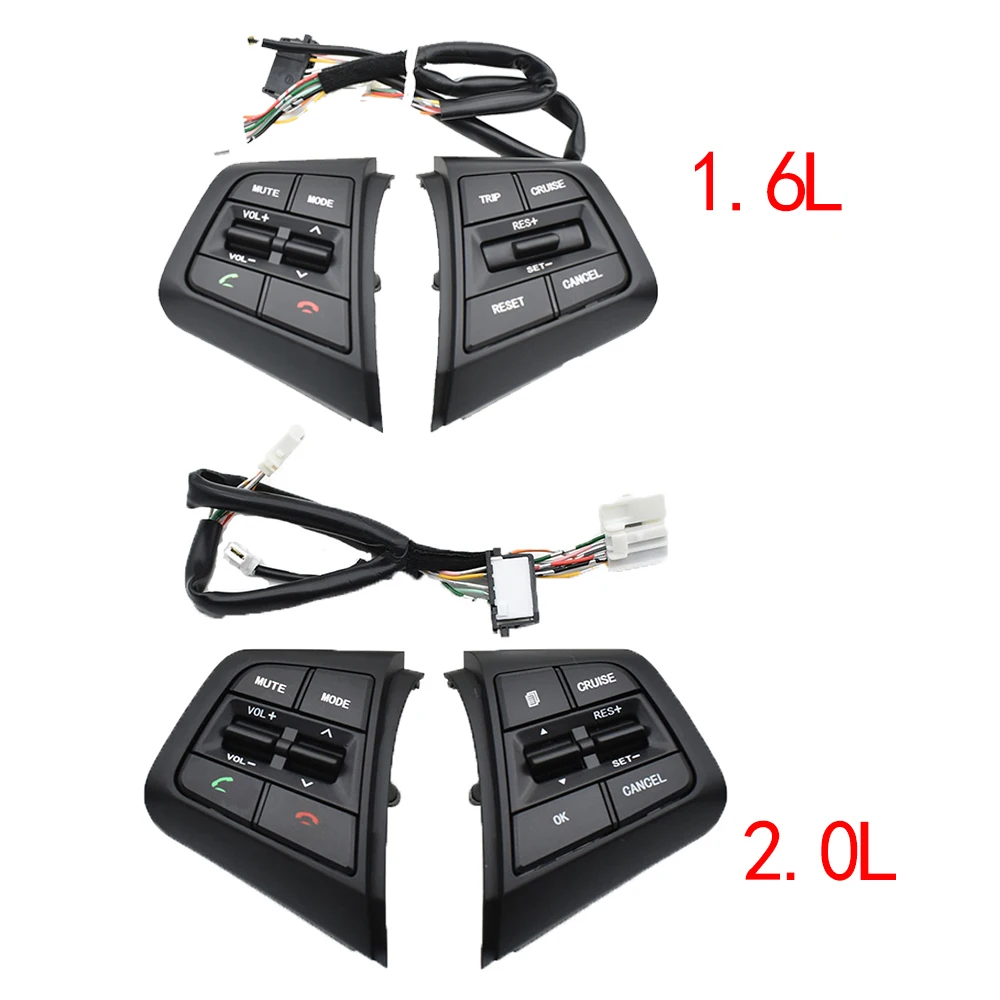 

Remote Cruise Control Button For Hyundai ix25 1.6 / for creta 2.0 Car Steering Wheel Control Buttons switch with cables