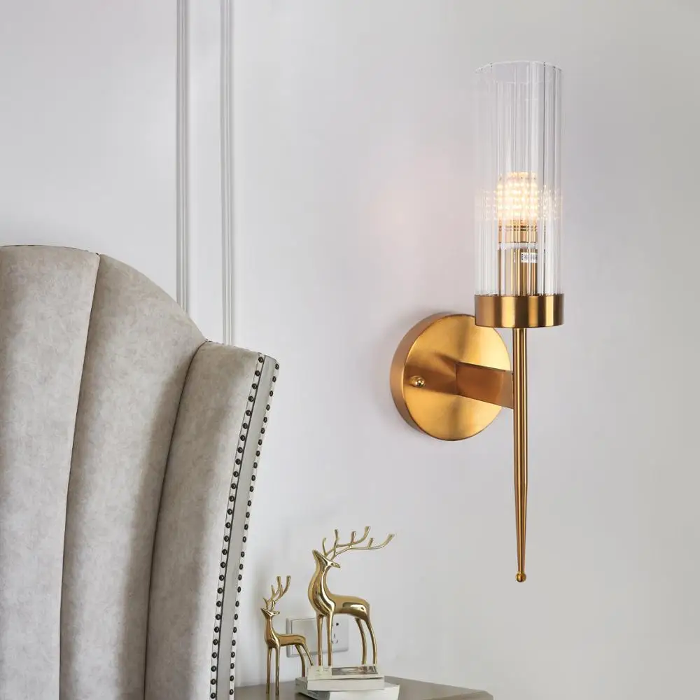 Современный одинарный светильник Настенный бра ing gold-bronze/хромированный