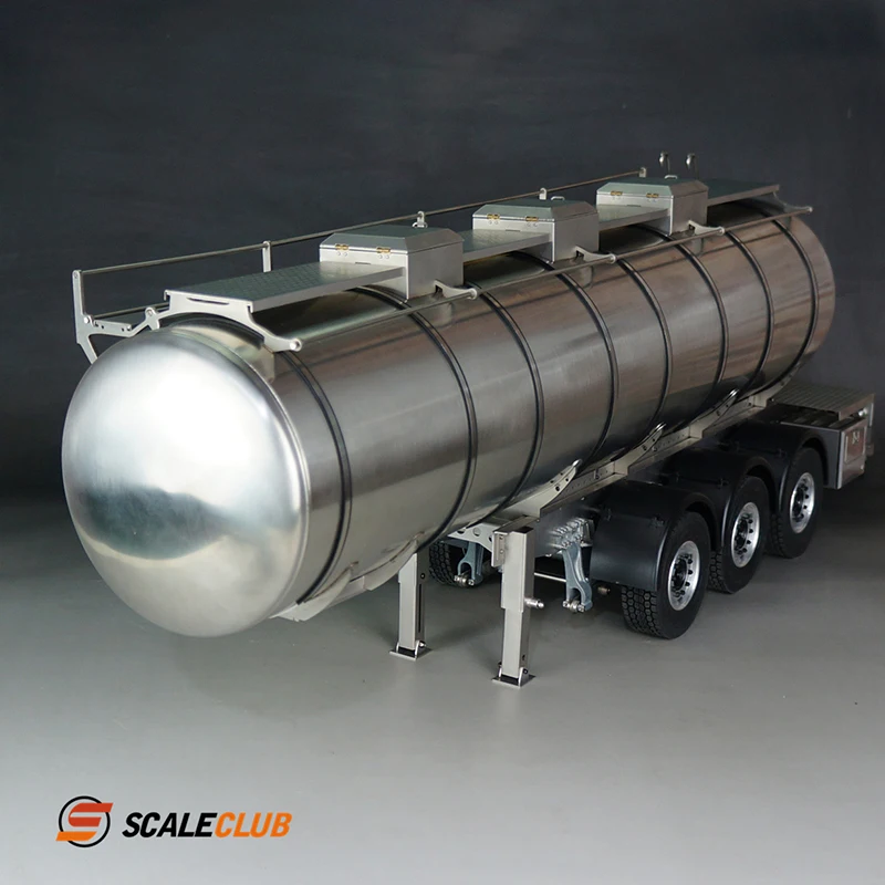 Грузовик-трактор scaleclub Tamiya 1/14 цельнометаллический резервуар прицеп для