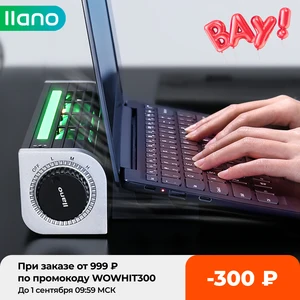 llano laptop cooler gaming notebook cooler laptop cooling pad stand rgb led adjustable silent 2600rpm usb cable tablet desk fan free global shipping