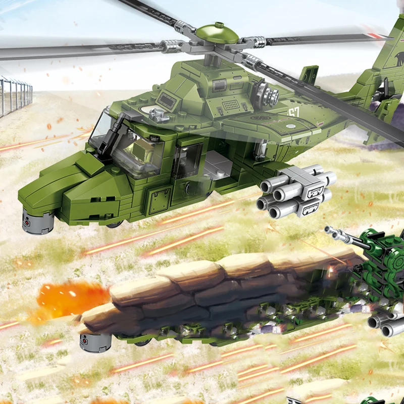 Новинка 481 шт. модель вертолета строительные блоки Многофункциональный модный