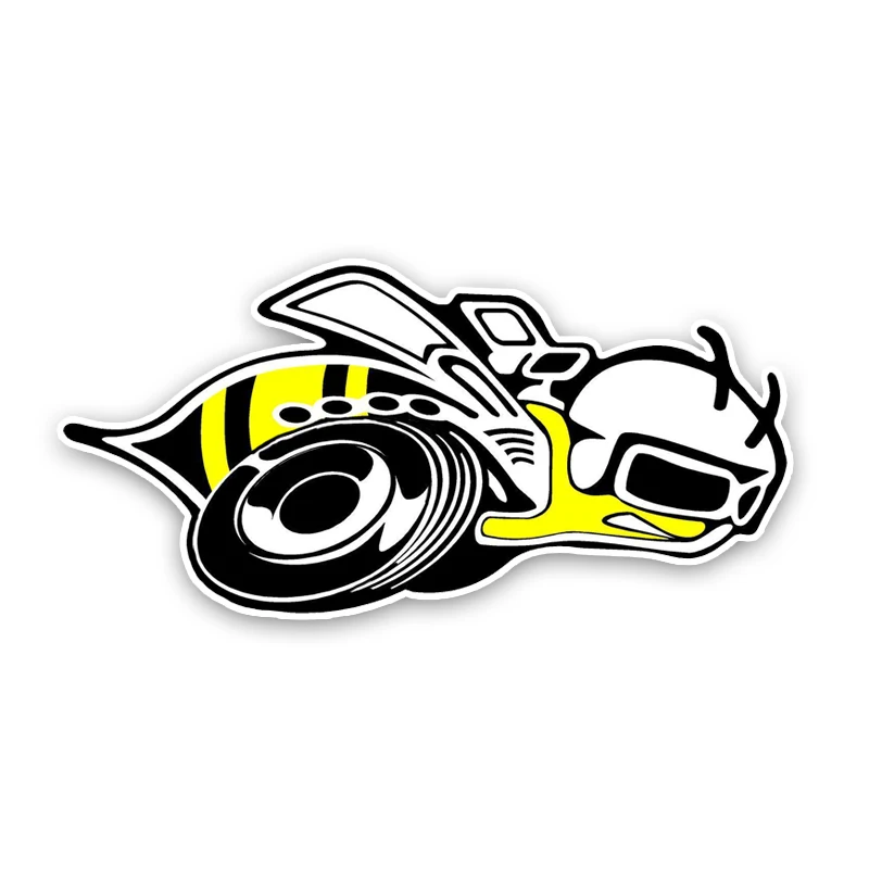 

Car Sticker Abstract Cartoon Bee Car Styling Decal Vinyl Car Window Cover Scratches Waterproof PVC 13cmx6cm