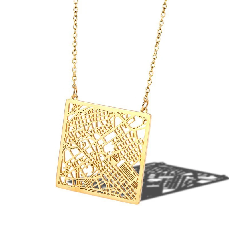 RIR Delicate Rome итальянские ювелирные изделия с дизайном карта ваш родной город Италия