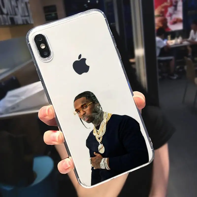 

American rapper pop smoke Phone Case Transparent soft For iphone 5 5s 5c se 6 6s 7 8 11 12 plus mini x xs xr pro max