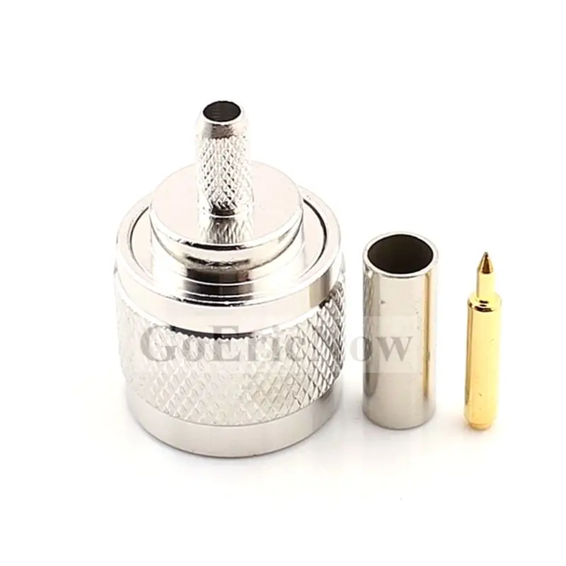 1 шт. радиочастотный коаксиальный N Штекерный обжимной соединитель для разъема RG58