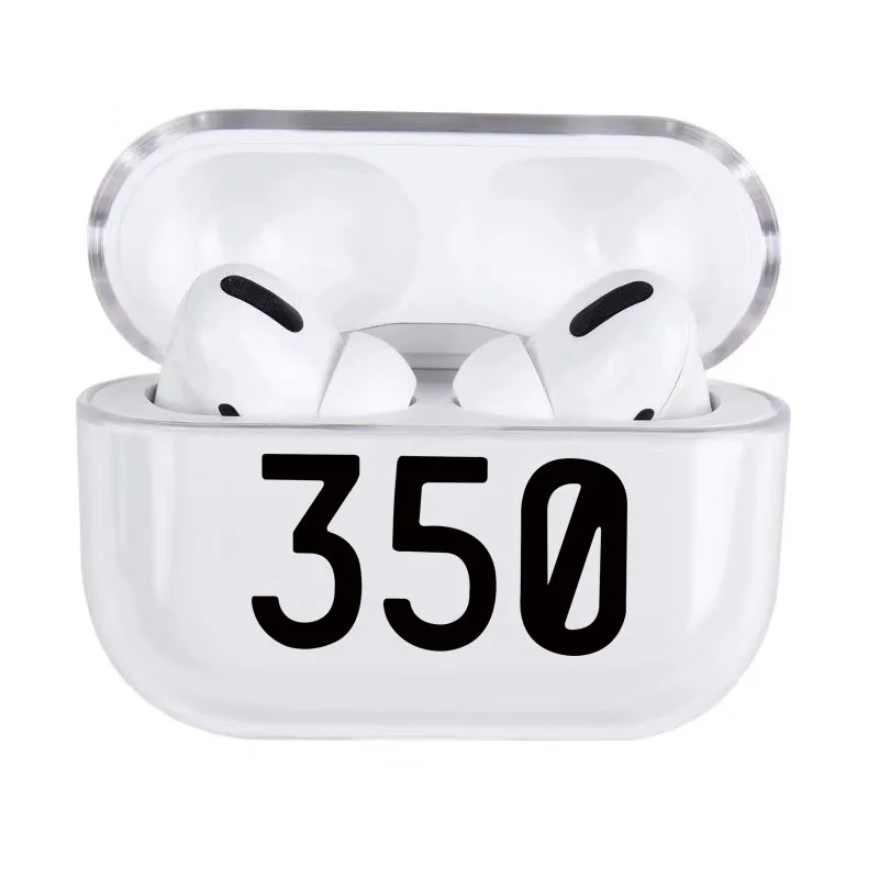 Модный уличный чехол для AirPods Pro 2 прозрачный жесткий Bluetooth гарнитуры защитный air
