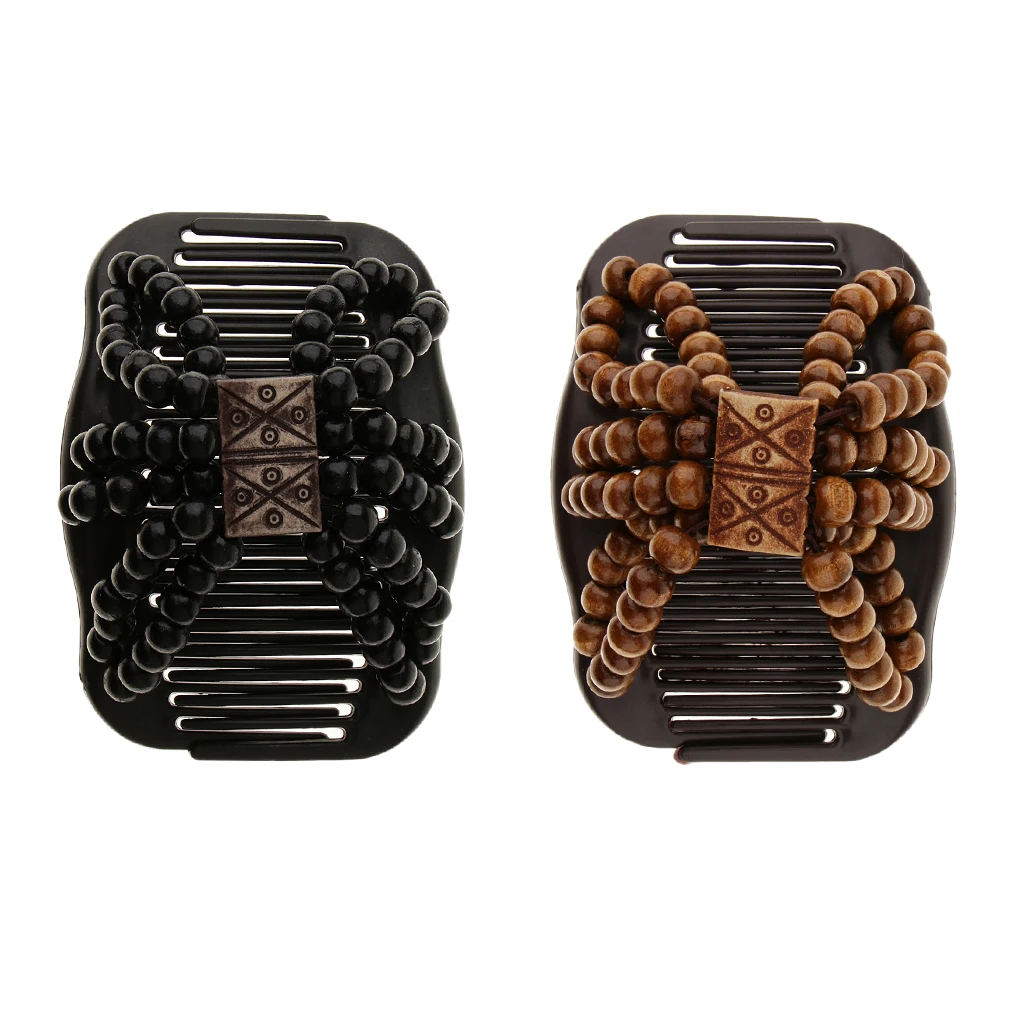 Винтажная эластичная расческа для волос гибкий зажим с жемчугом заколка