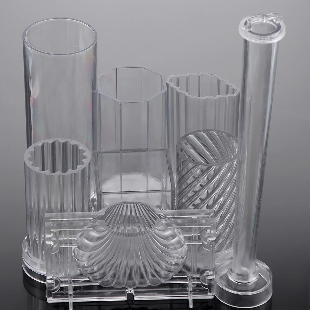 Пластиковая прозрачная форма в виде свечи 1 шт. формы для мыла украшение торта