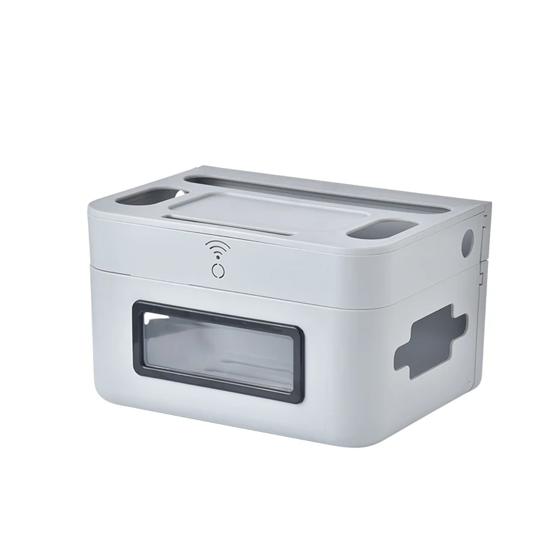 Gray 2-in-1 set Маршрутизатор Wi-Fi для хранения ящик настенный Монтажная стойка для досок ТВ стойка данных защиты расположение провода Пластик рамки с выдвижными ящиками Тип - Цвет: Gray 2-in-1 set
