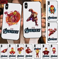 2021 cool iron man anime transparent phone cover hull for samsung galaxy s8 s9 s10e s20 s21 s30 plus s20 fe 5g lite ultra soft
