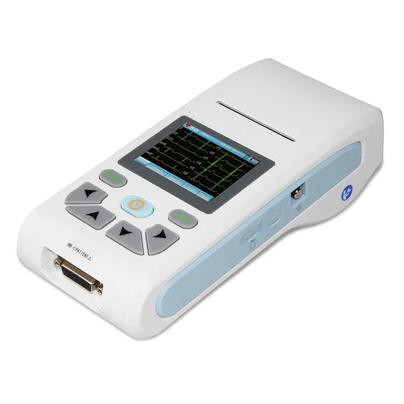 CONTEC ECG90A портативный ручной 12 канальный 3/6/12-lead сенсорный экран ЭКГ машина