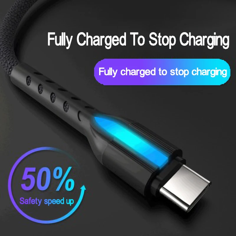 

HA03 2.4A USB Type C Cable Fast Efficient Charging Phone Cable For Xiaomi 9 USB C Charger Cable For Huawei P40 P30 Mate 30 Pro