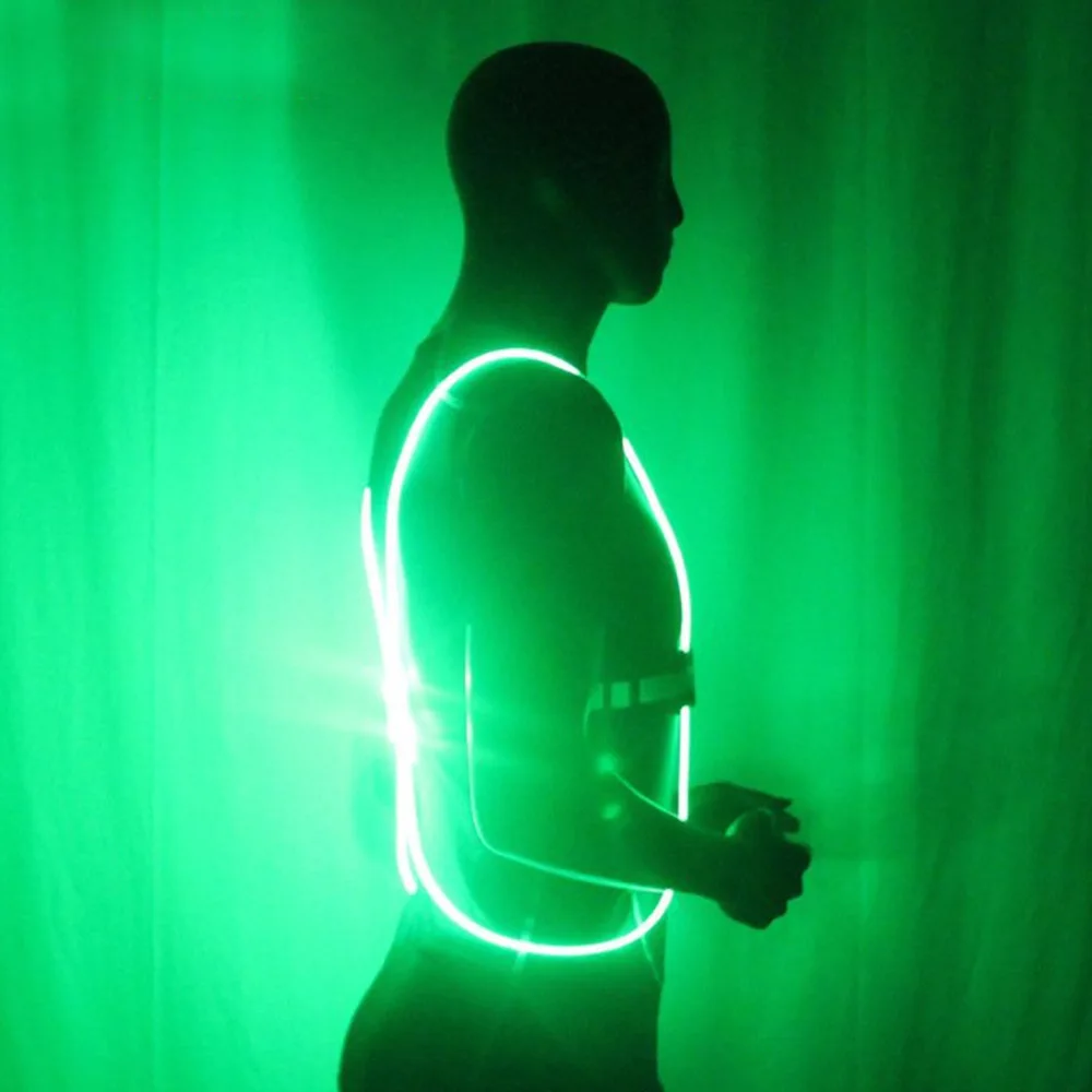 360 светоотражающий светодиодный жилет для вождения высокая видимость ночной бег