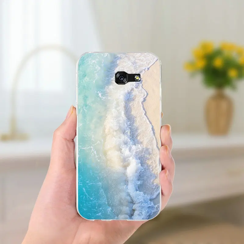 For Samsung Galaxy A3 A5 A7 2016 2017 Core 8262 850 Grand I9082 Soft Silicon Cases Colorful Seashell Tropical Sea Island Turtles | Мобильные
