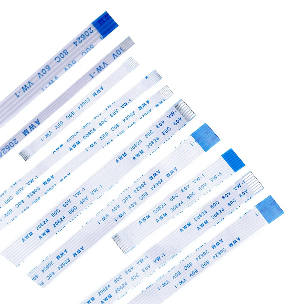 

10 шт. 25 см 30 см 40 см плоский гибкий кабель FFC FPC ЖК-кабель AWM 20624 80C 60 В VW-1 шаг 0,5 1,0 мм 4P-40Pin 8P 12P 20P 24P 26P