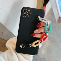 bracelet phone case for oneplus 9 pro one plus 8 7 7t pro shockproof soft tpu silicone marble chain cover for oneplus 8t