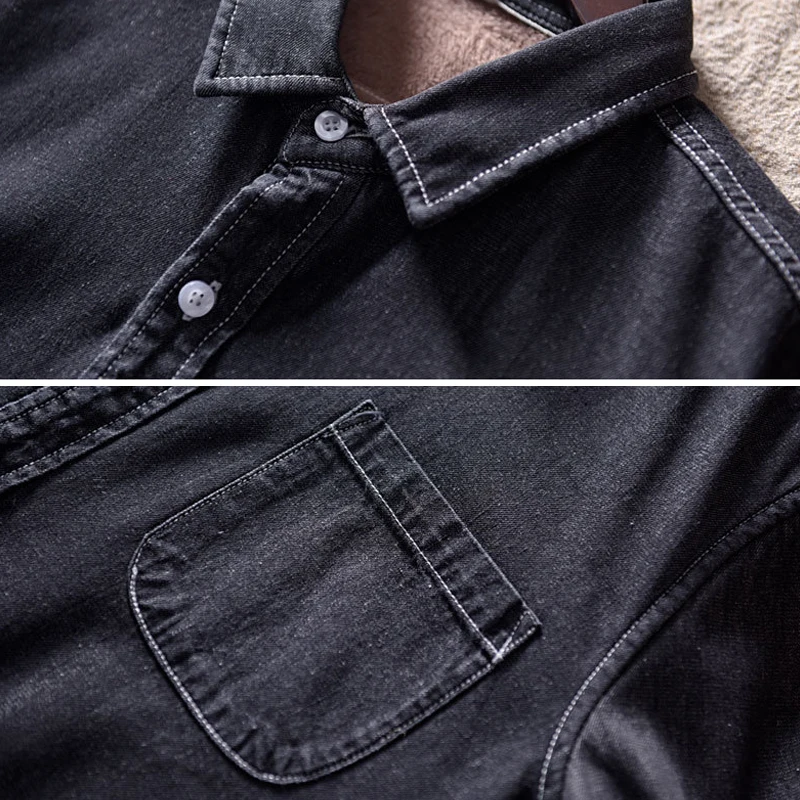 

Warm Winter Casual Jacket Shirt Cotton with Flanel Lining for Men Indoor Outdoor Every Day K2