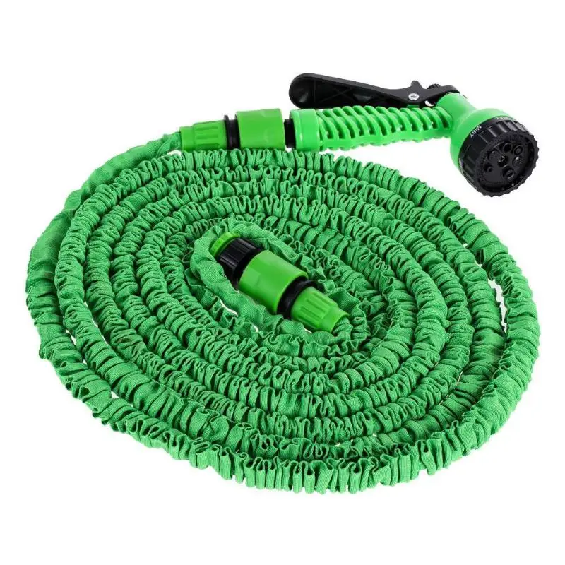 Green 50FT 25-200 футов Садовый водяной пистолет для мытья автомобиля газон пластиковые инструменты для посыпания воды опрыскиватели для поливка газона шланг Распылитель воды сопло - Цвет: Green 50FT