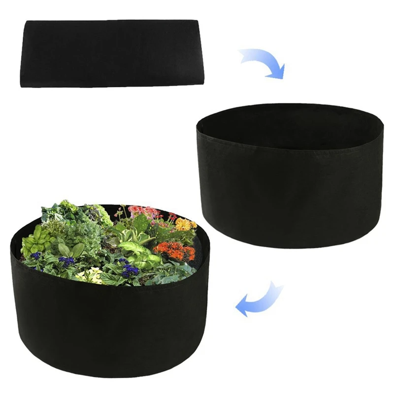 

Bucket Planting Bag Garden Round Garden Vegetable Seedling Nutrition Plant Bag Felt Planting Plant Bag Garden Tool Plastic