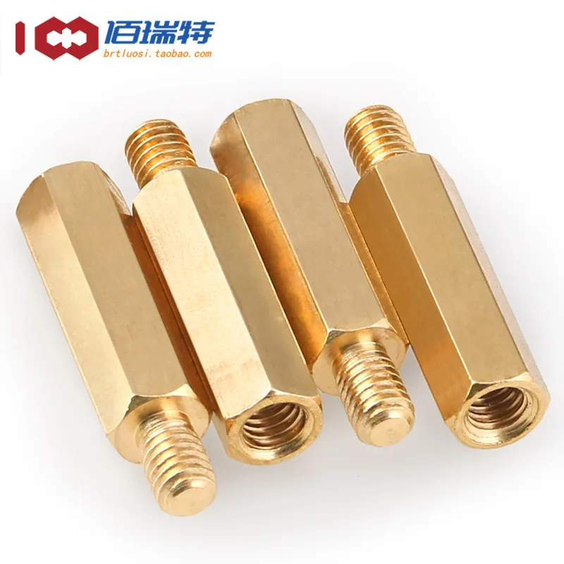 Шестигранная медная Колонка M2M2.5 с одной головкой латунная пластина шасси