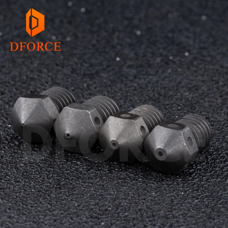 DFORCE закаленная сталь T V6 сопла высокой температуры 3D принтер PEI PEEK углеродное