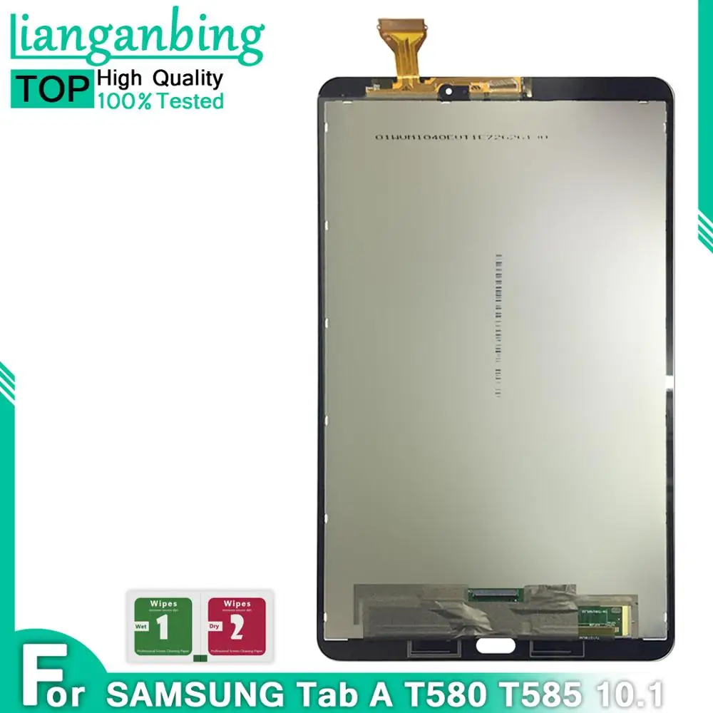 ЖК дисплей для Samsung Tab A 10 1 T580 T585 SM сенсорный экран планшета датчики сборки панель