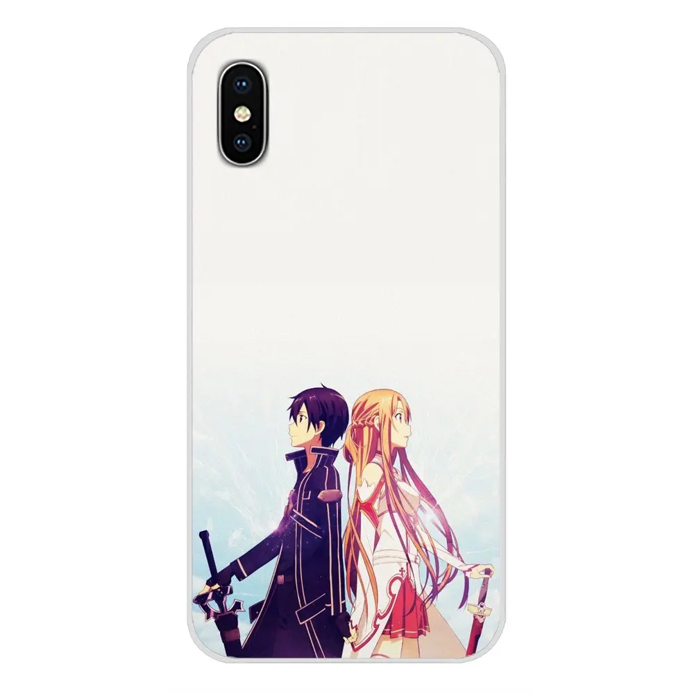 For Samsung Galaxy S3 S4 S5 Mini S6 S7 Edge S8 S9 S10 Lite Plus Note 4 5 8 9 Fashion Case Sword Art Online game girl Asuna Krito | Мобильные
