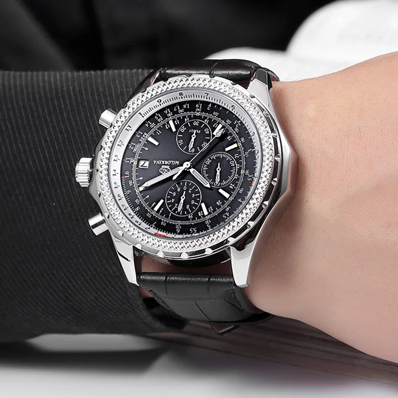 Новые роскошные Брендовые мужские часы в стиле Б спортивные кварцевые кожаные