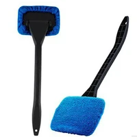 car window cleaner reusable and washable microfiber pads windshield cleaning tool auto interior exterior glass wiper