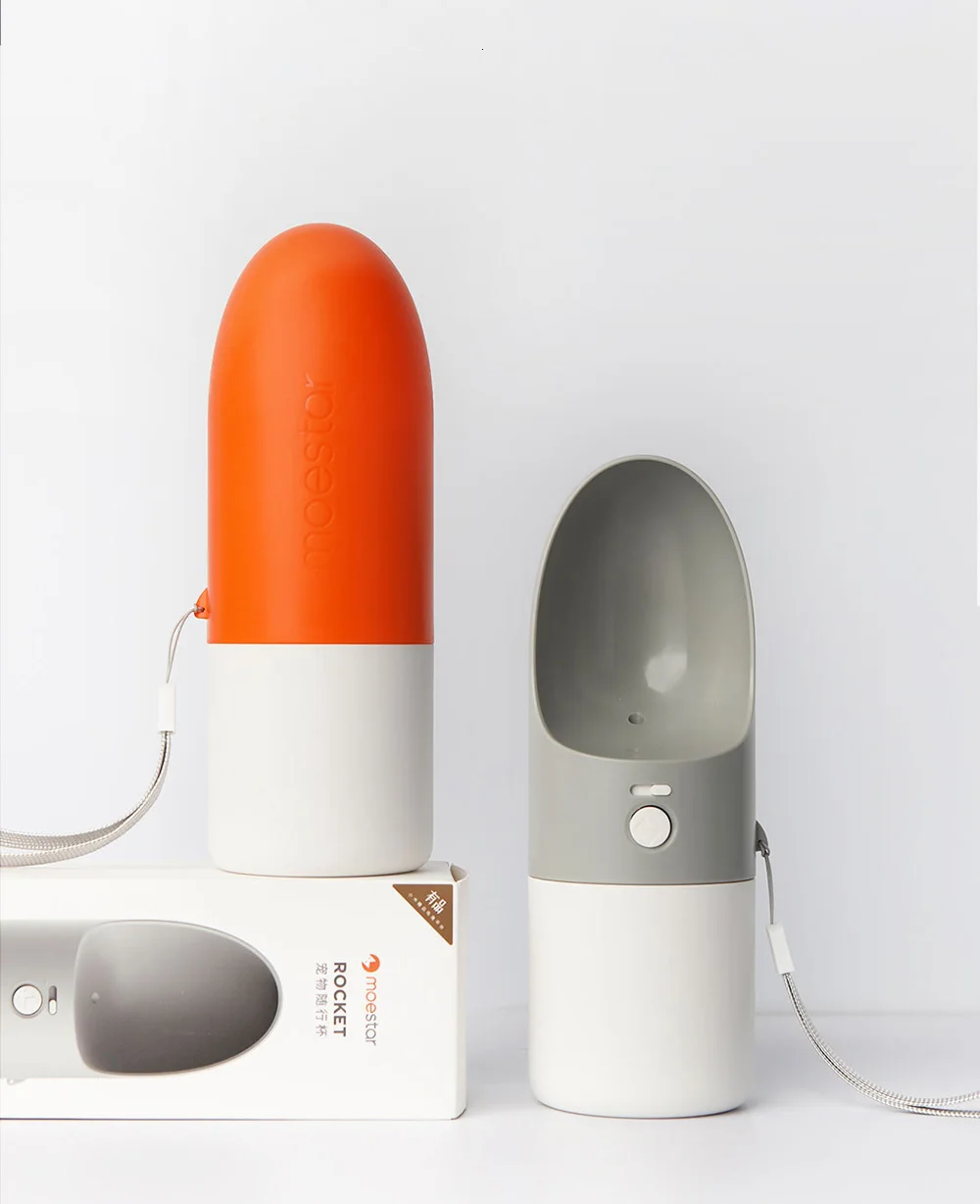 Оригинальная кружка для воды Xiaomi Rocket Pet 270 мл, портативная чашка для воды с одной кнопкой и замком для собак, кошек, уличная чашка для питья домашних животных