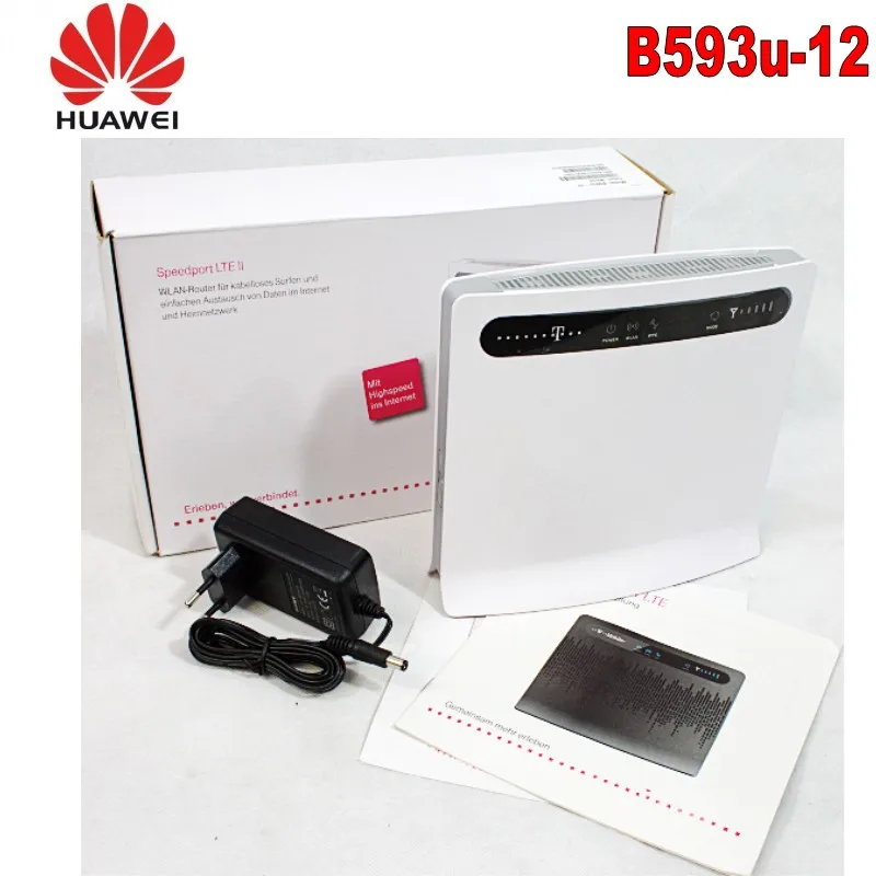 Разблокированный huawei B593 B593u-12 FDD 4G LTE WiFi роутер с слотом для sim-карты+ 3g 4G LTE внешняя omni антенна
