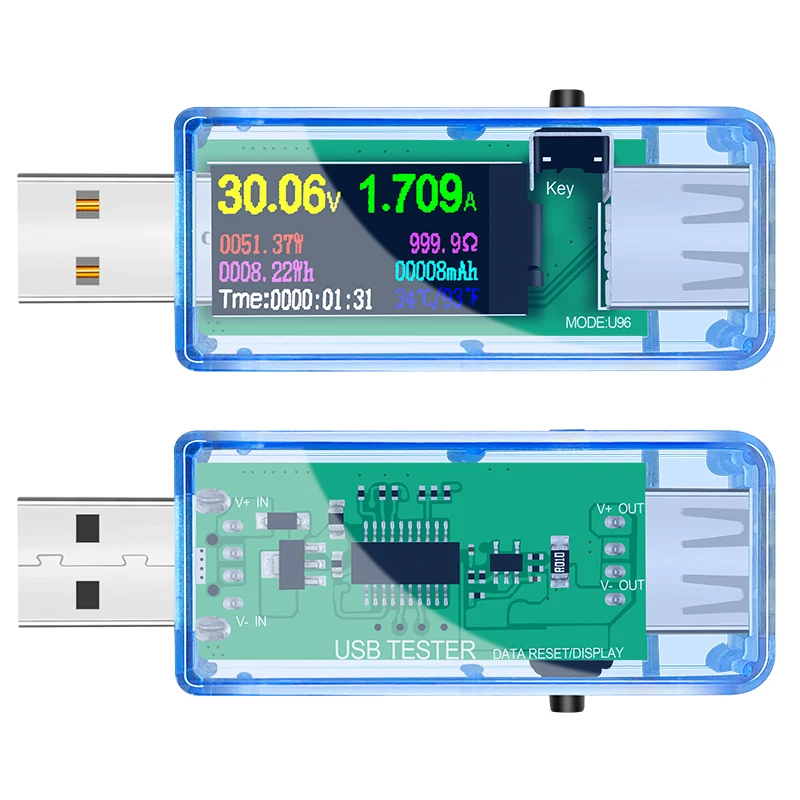 USB-тестер с цифровым дисплеем 13 в 1 измеритель емкости и зарядного устройства